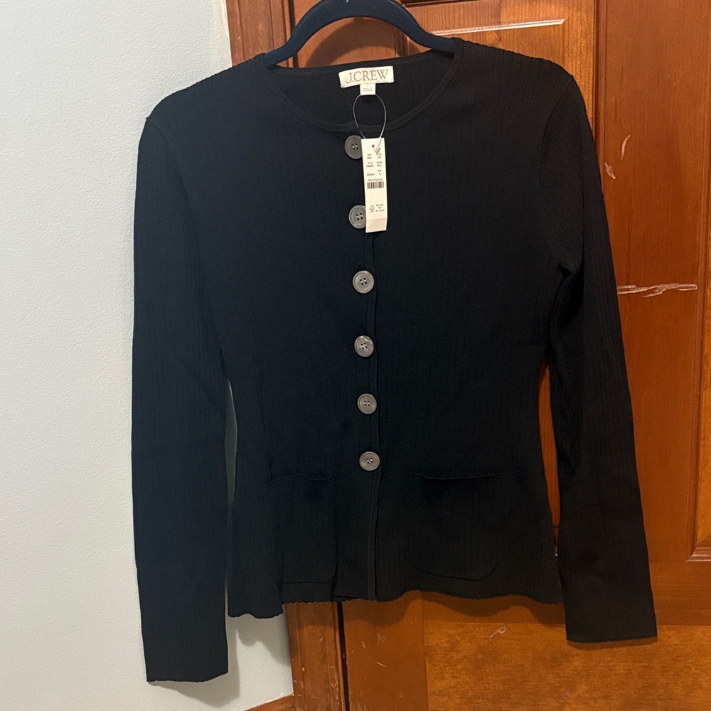 J. Crew | Super Stretch Ribbed Cardigan - Picture 2 of 4